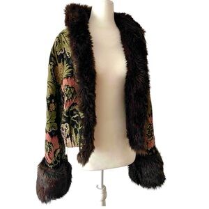 Rare VTG Emporio Armani Tapestry Coat